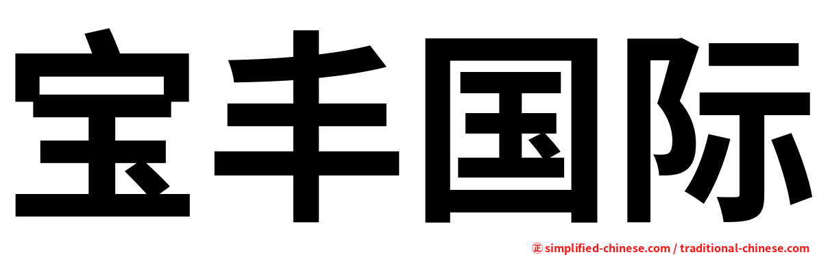 宝丰国际