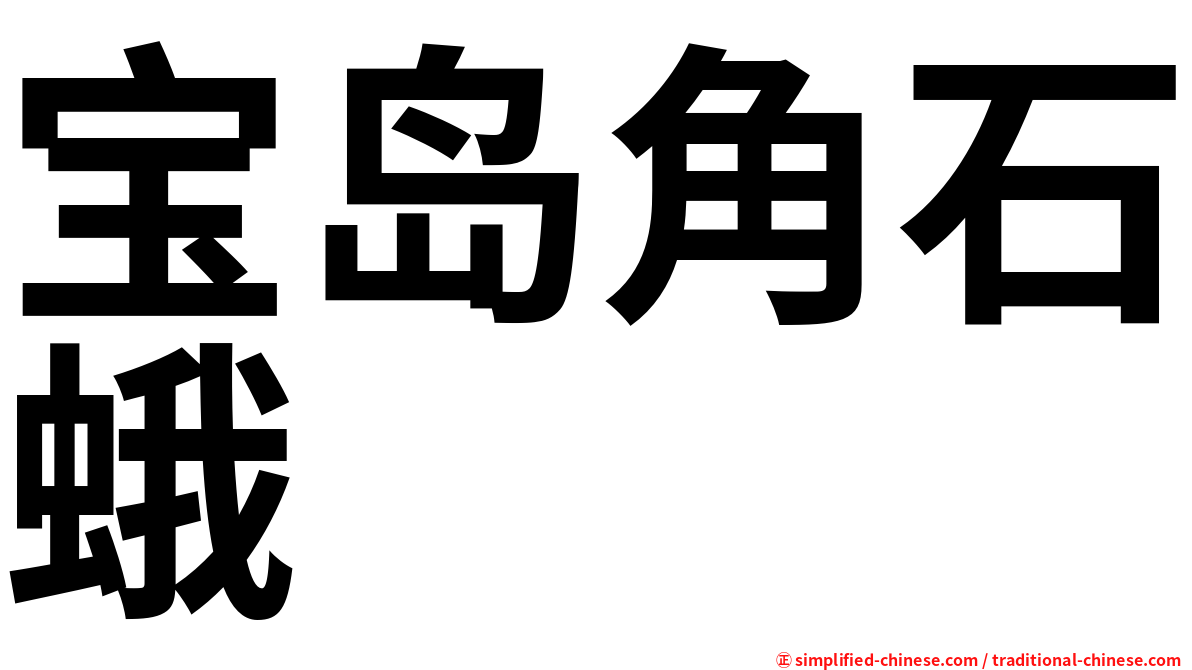 宝岛角石蛾