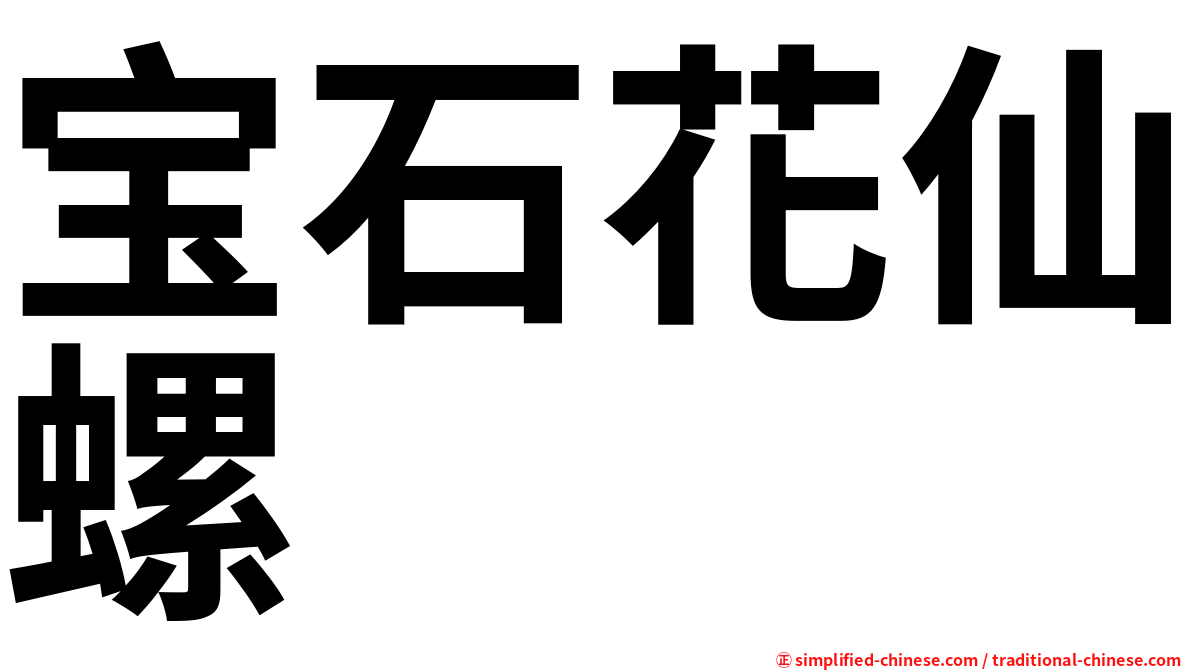 宝石花仙螺