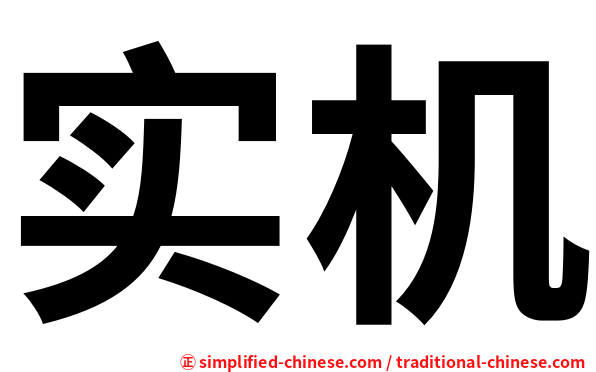 实机