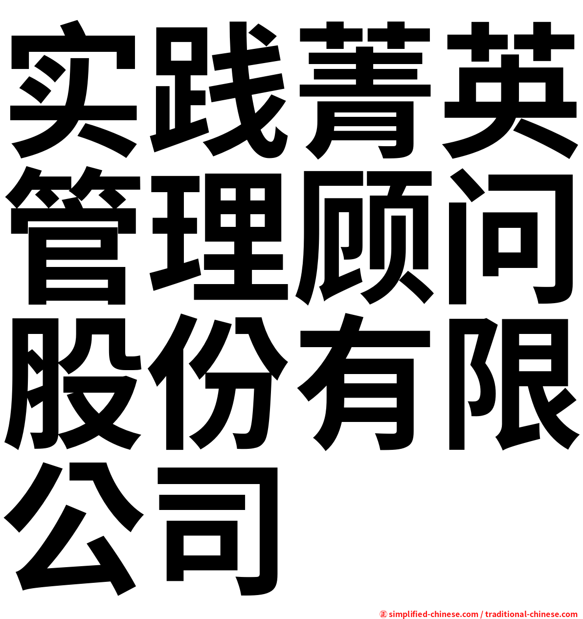 实践菁英管理顾问股份有限公司