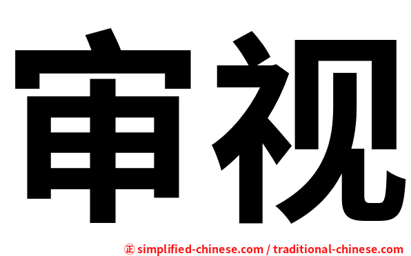 审视