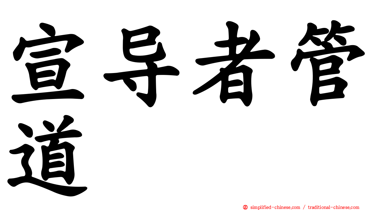 宣导者管道