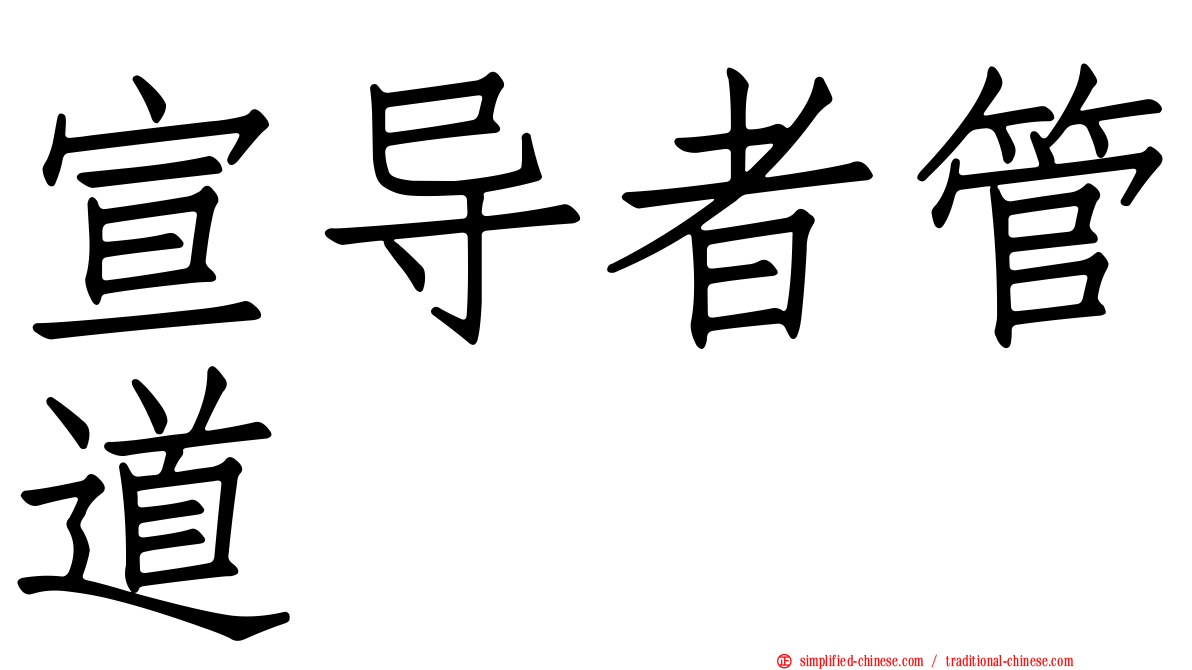 宣导者管道