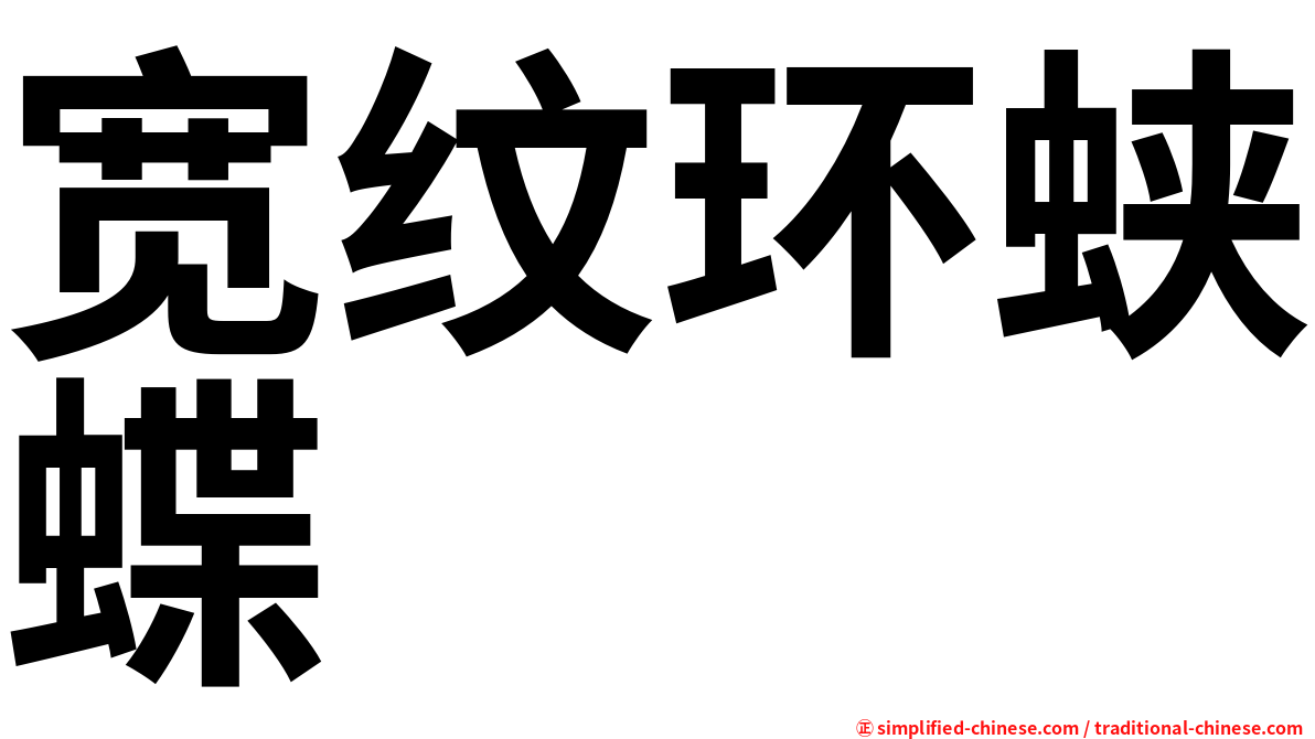 宽纹环蛱蝶