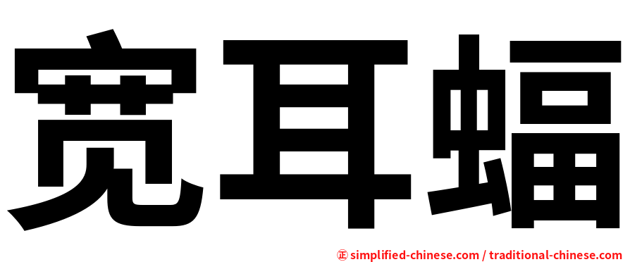 宽耳蝠