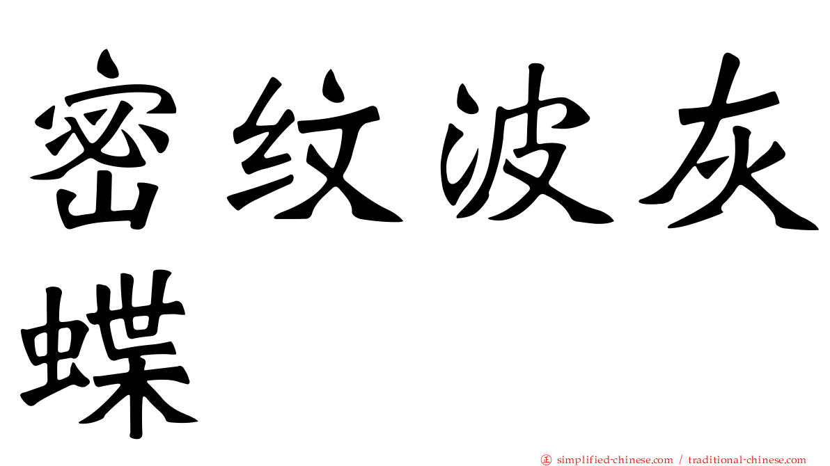 密纹波灰蝶