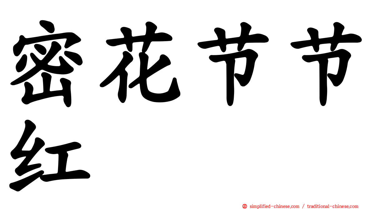 密花节节红