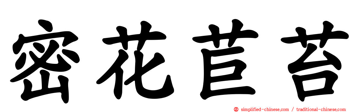 密花苣苔