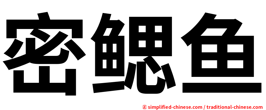 密鳃鱼