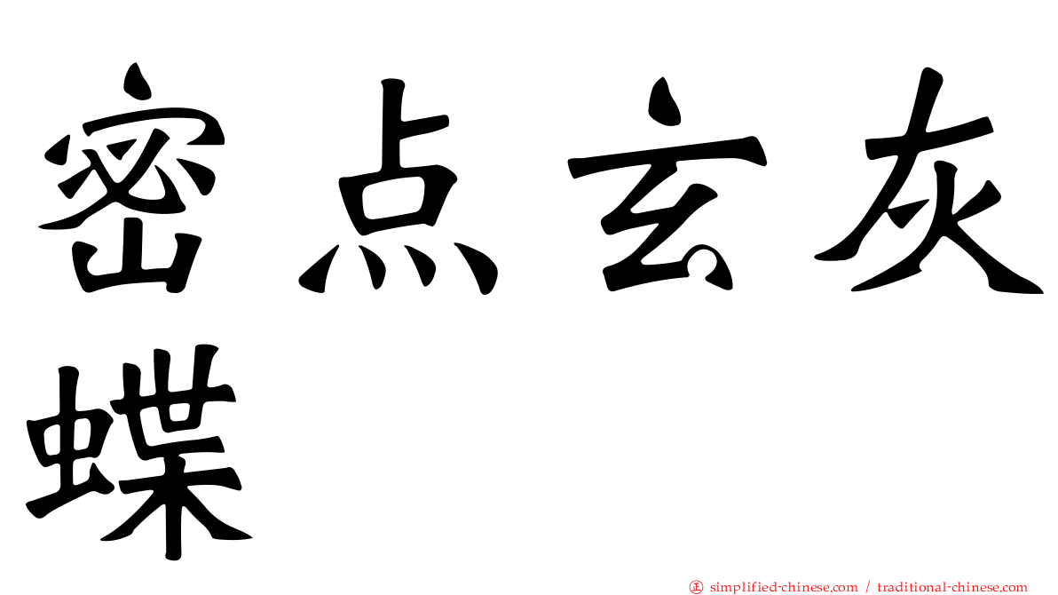 密点玄灰蝶