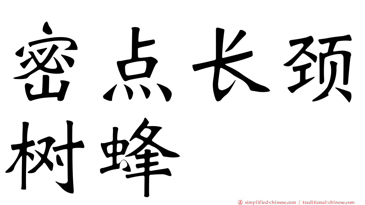 密点长颈树蜂