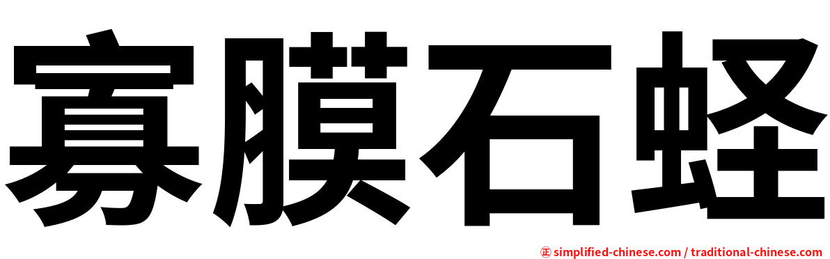 寡膜石蛏