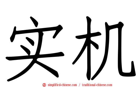 实机