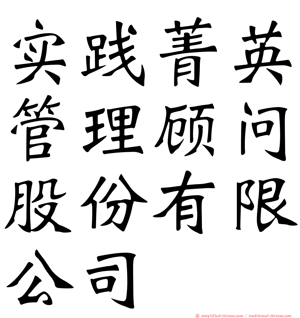 实践菁英管理顾问股份有限公司