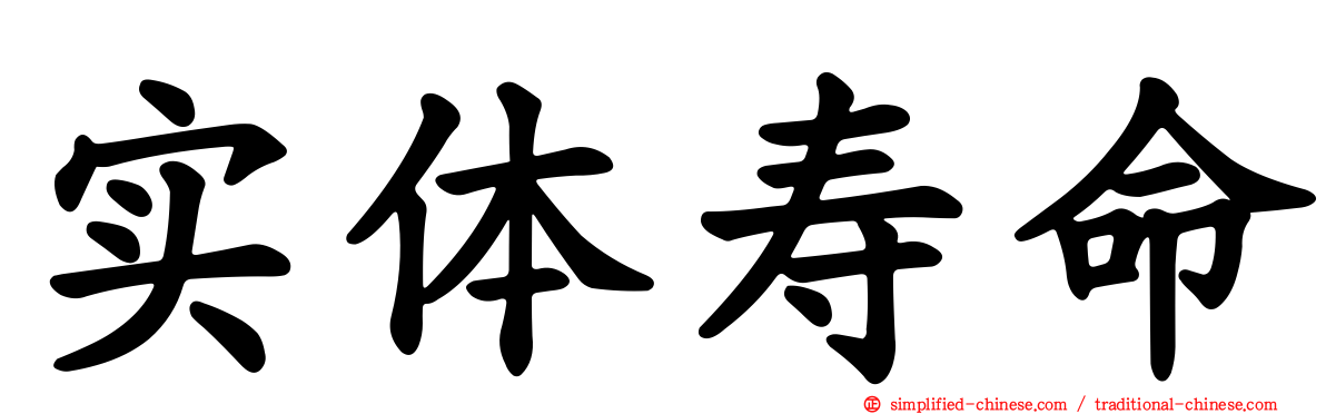 实体寿命