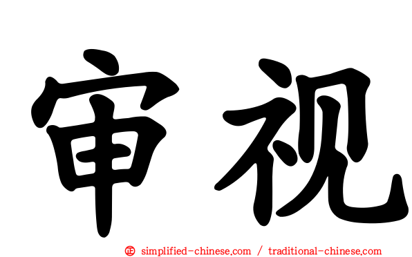 审视