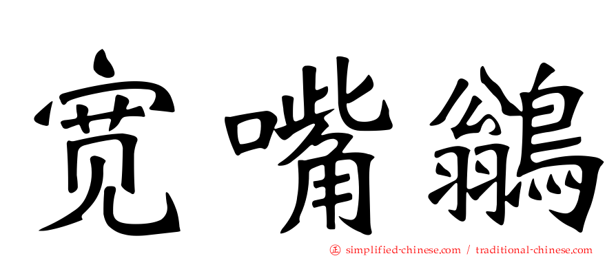 宽嘴鹟