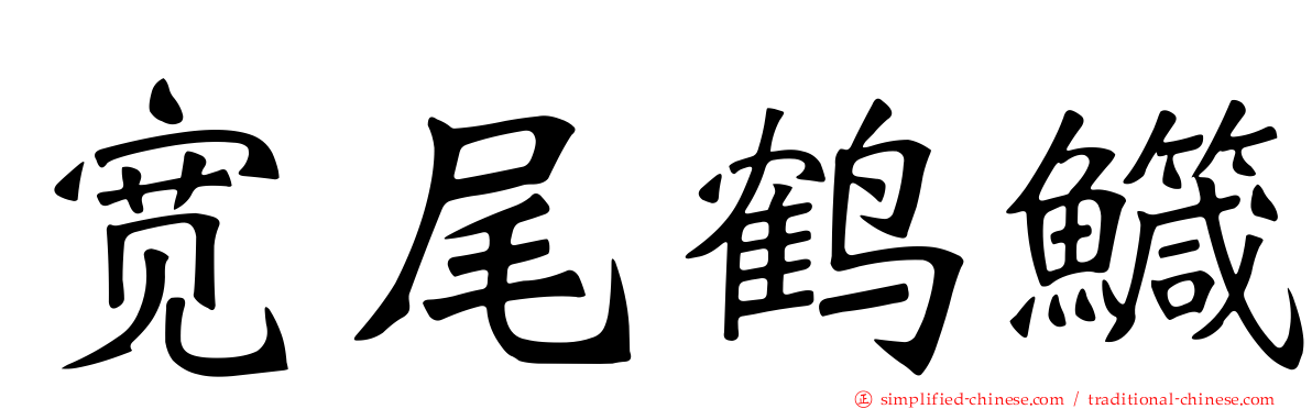 宽尾鹤鱵