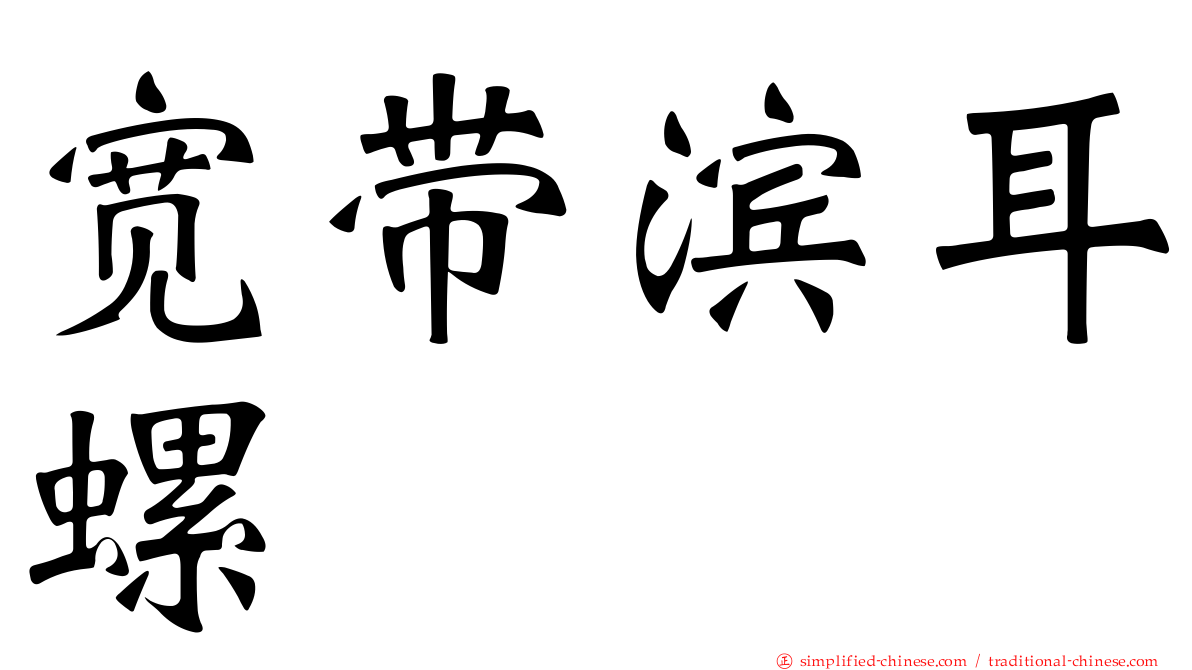 宽带滨耳螺