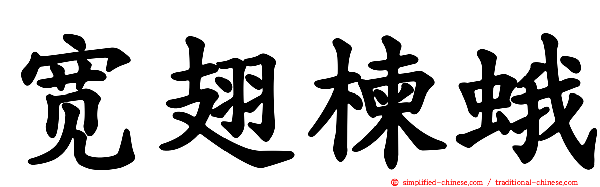 宽翅楝蛾