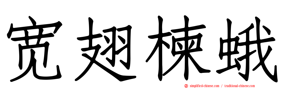 宽翅楝蛾
