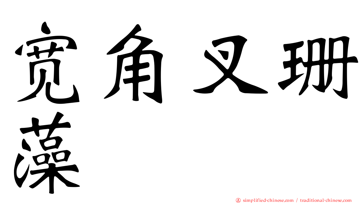 宽角叉珊藻