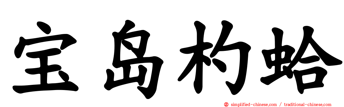 宝岛杓蛤