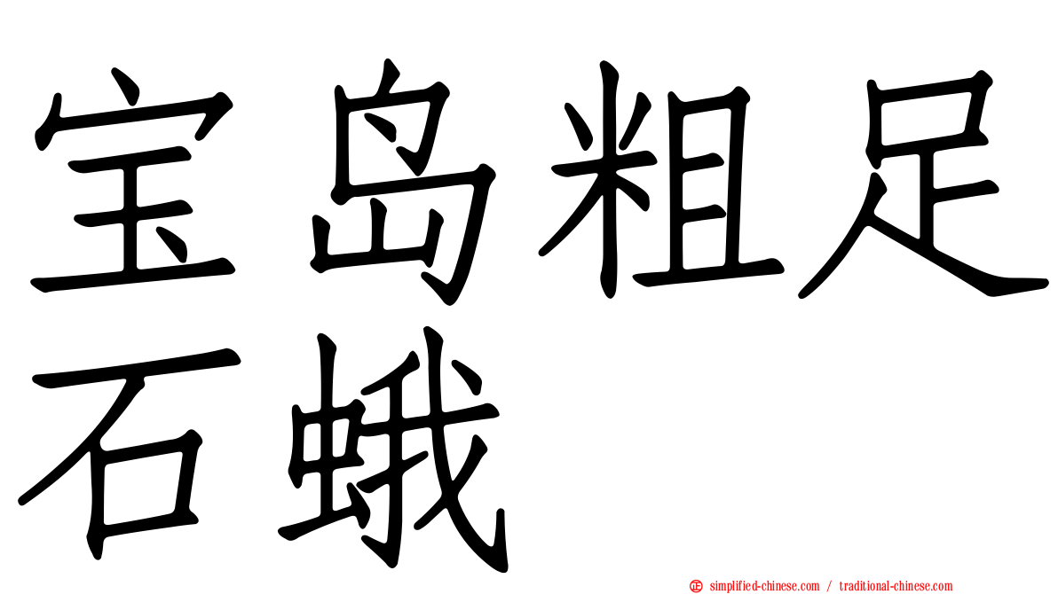 宝岛粗足石蛾
