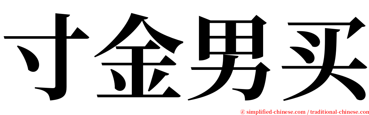 寸金男买 serif font