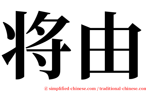 将由 serif font