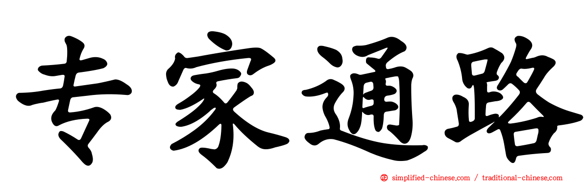 专家通路