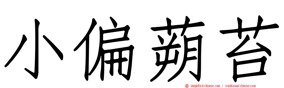 小偏蒴苔