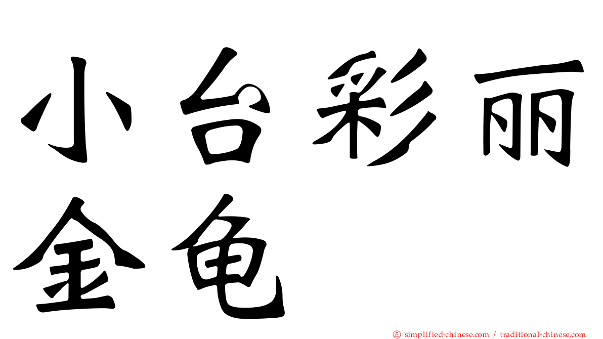 小台彩丽金龟