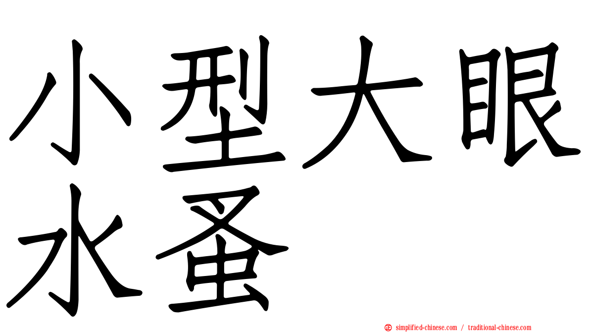 小型大眼水蚤