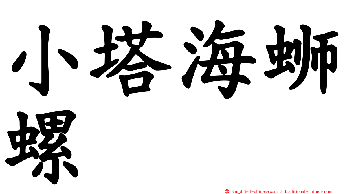 小塔海蛳螺