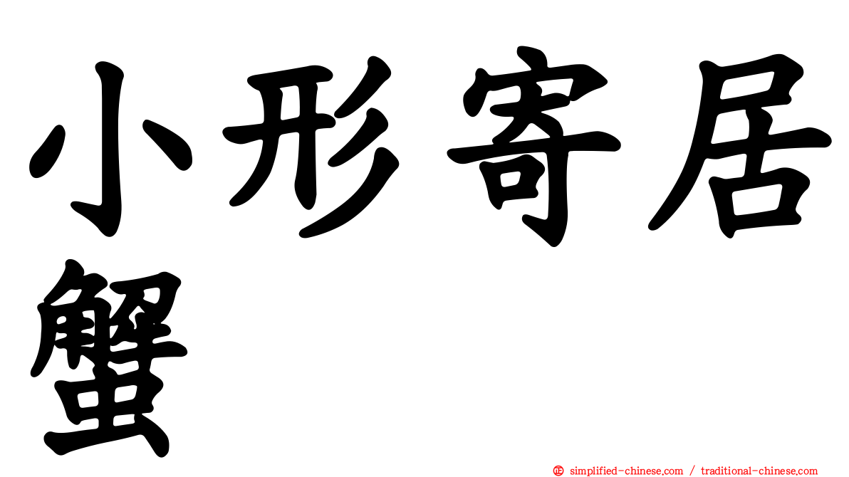 小形寄居蟹