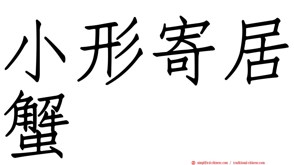 小形寄居蟹