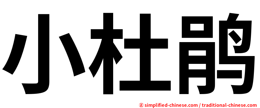 小杜鹃