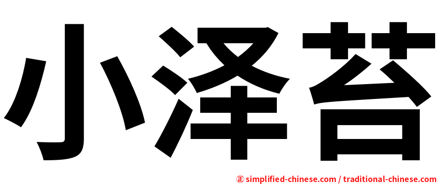 小泽苔