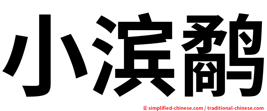 小滨鹬