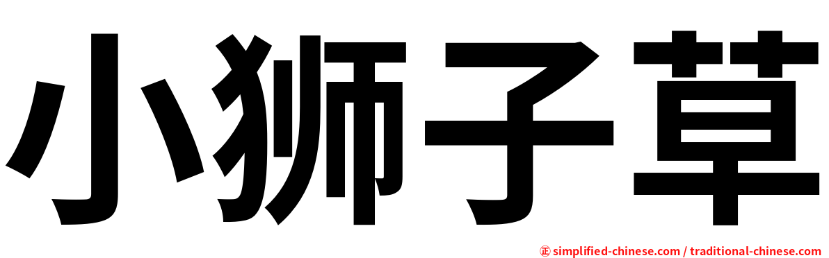 小狮子草