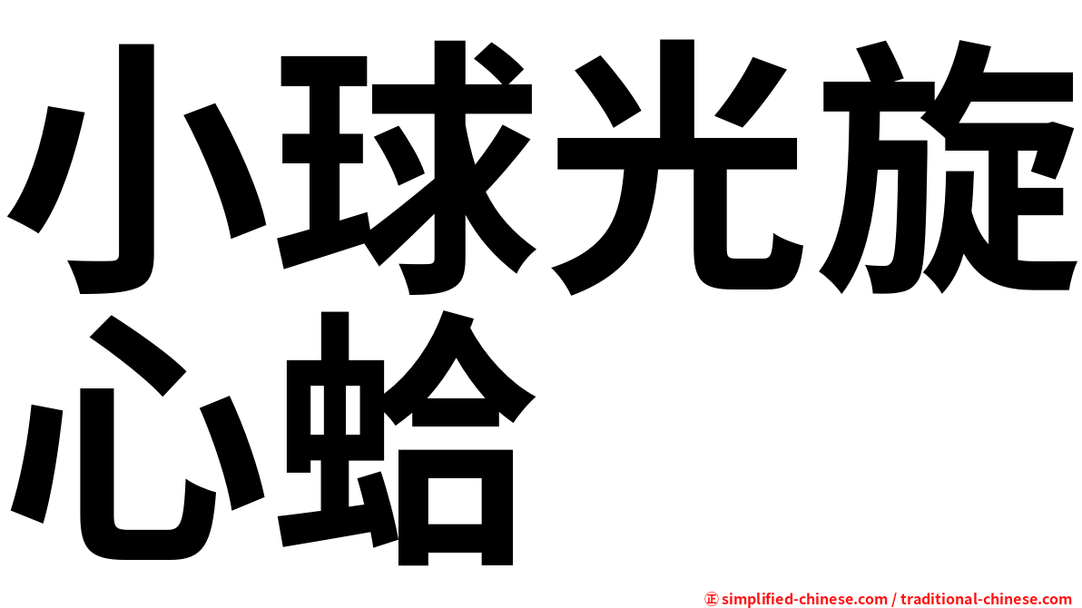 小球光旋心蛤
