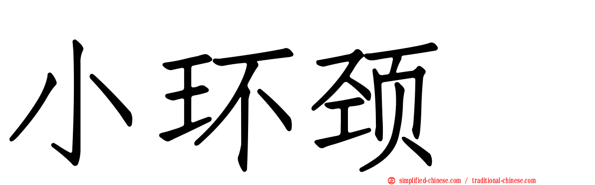 小环颈鸻