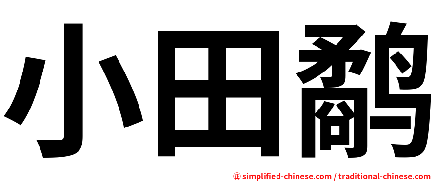 小田鹬