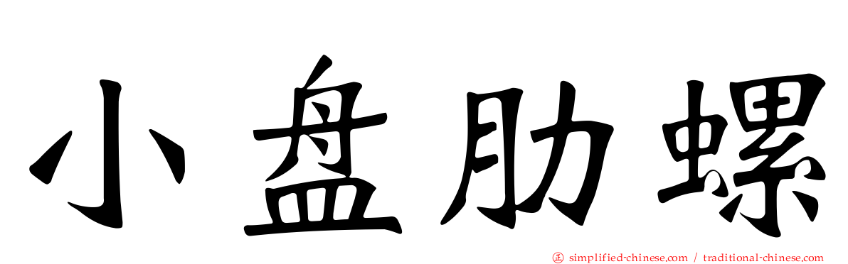 小盘肋螺