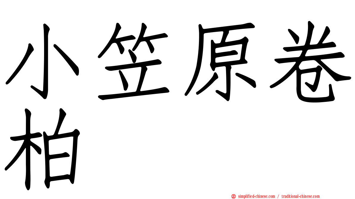 小笠原卷柏