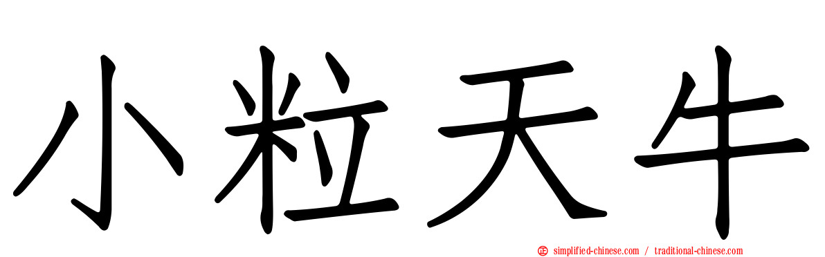 小粒天牛
