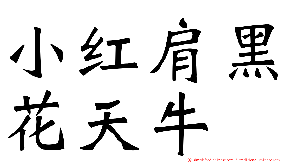 小红肩黑花天牛