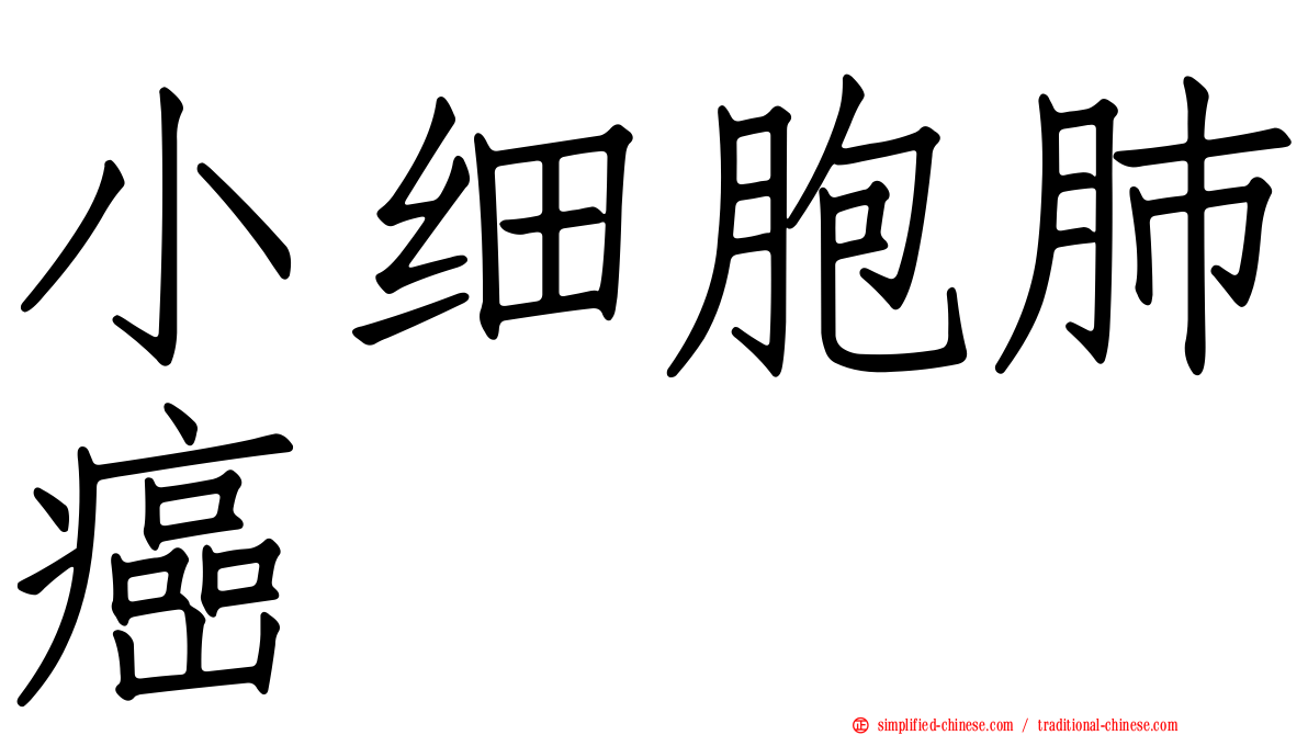 小细胞肺癌
